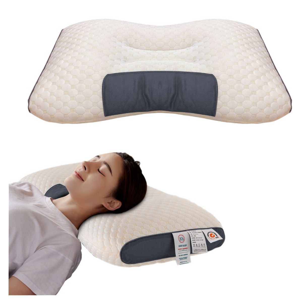 Almohada Cervical Cojin spa 3d Dormir